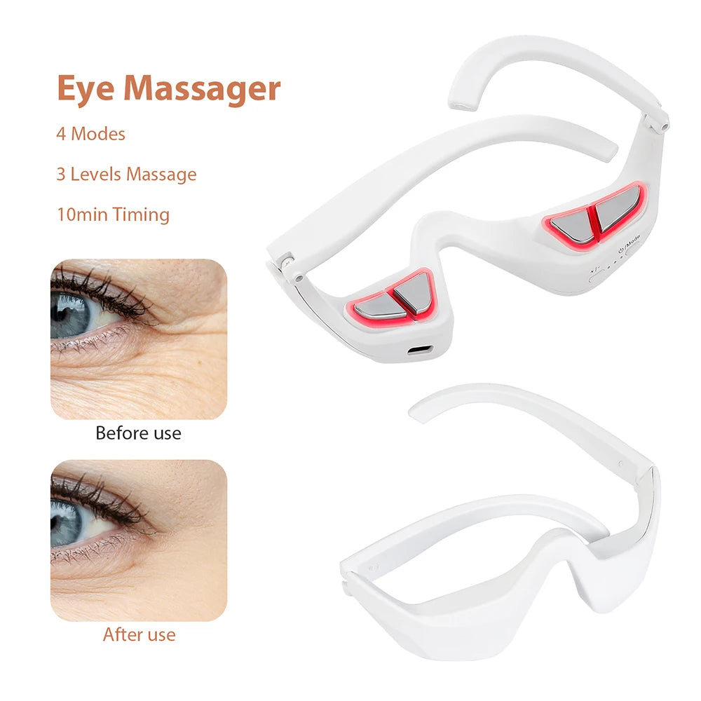 3D Eye Massager Eyes Relax Fatigue Relief Lighten Dark Circles Smooth Eye Fine Line Beauty Eye Care